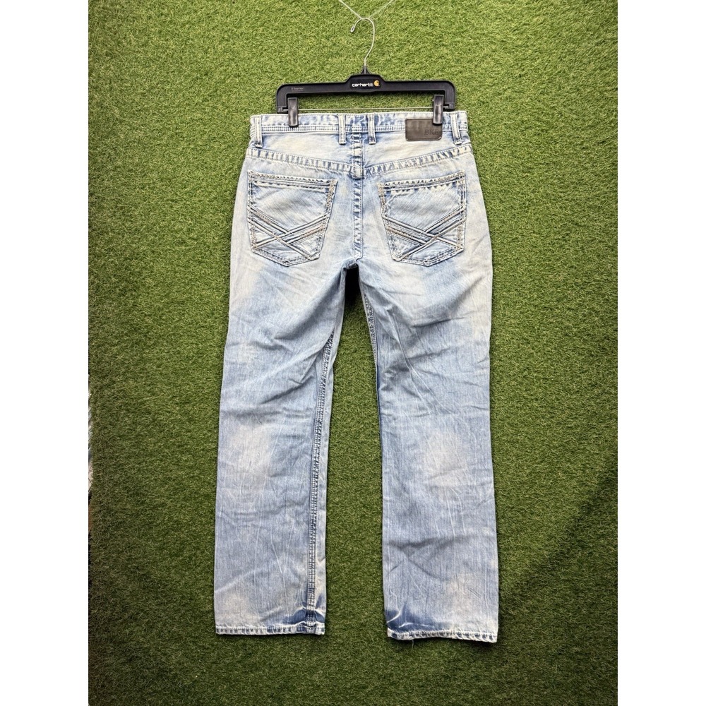 Buckle BKE Jake Jeans Mens 32x32 Light Wash Straight Leg Stretch Casual Comfort